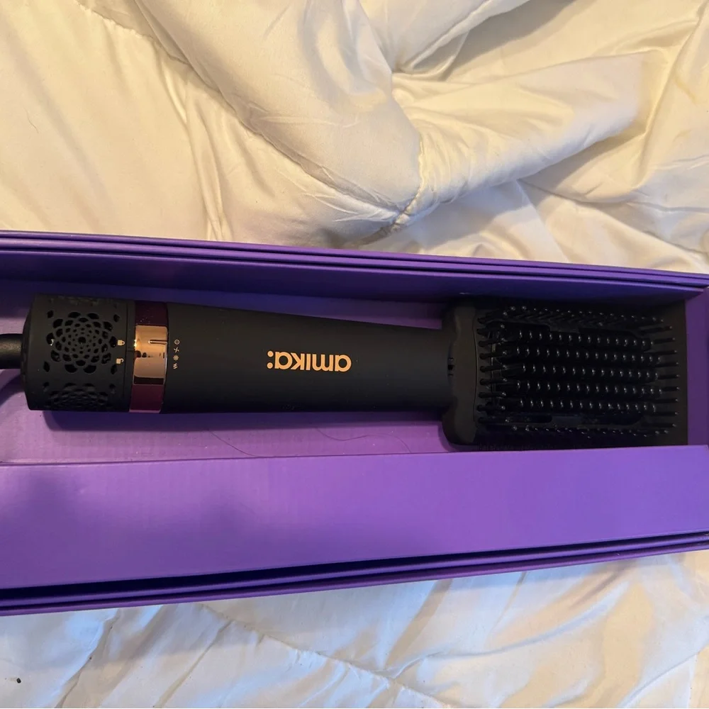 Amika Black and Purple Hair Brush Styler - Picture 1 of 7